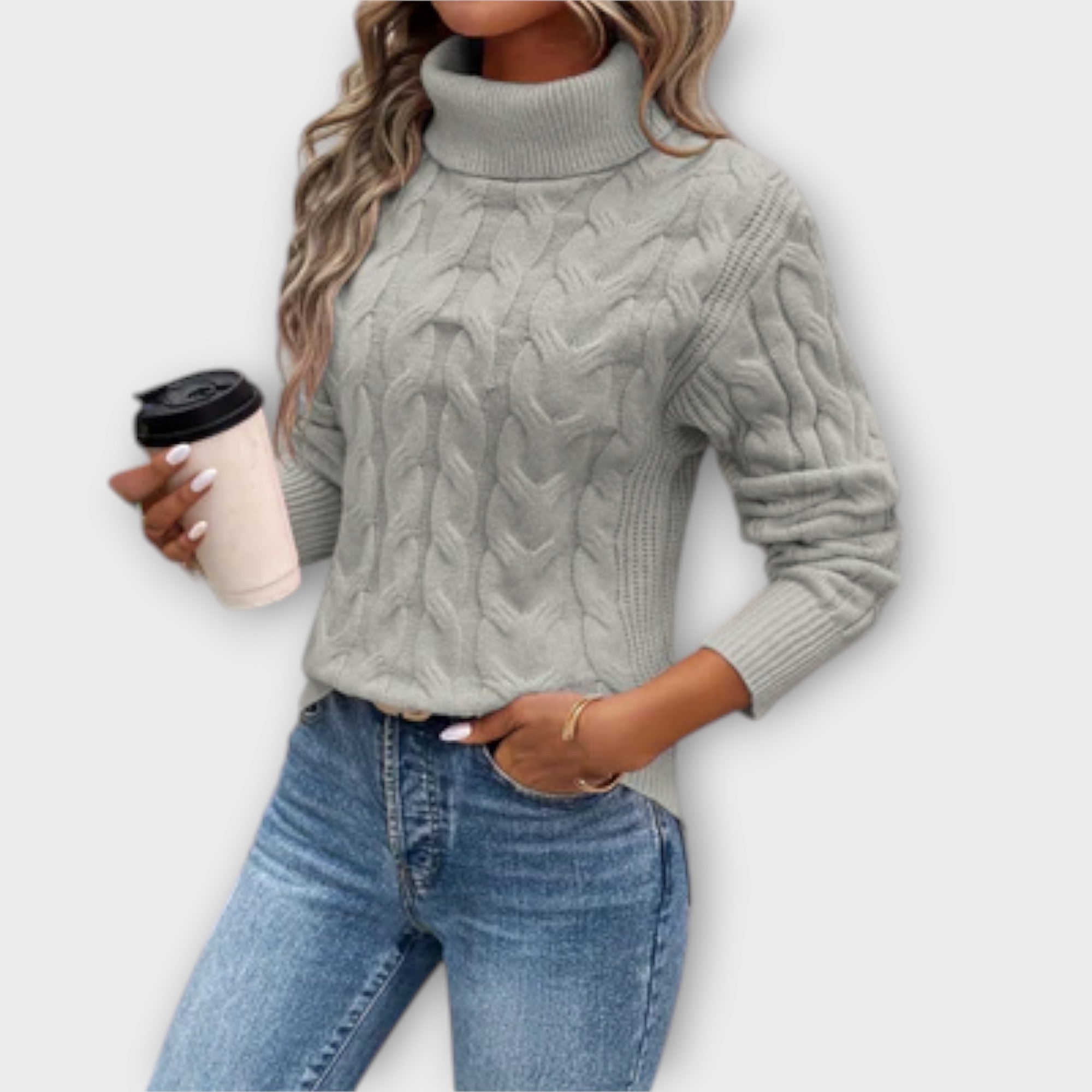 Amelia – Eleganten pleten pulover
