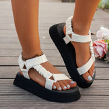 Elena - Iridescent Platform Sandale.