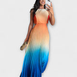 Haven - Stilska Maxi Oblačila brez Rokavov s Tie-Dye