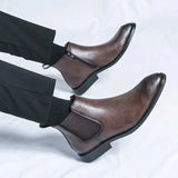 Nathan™ - Elegantni nahk Chelsea čevlji z zadrgo