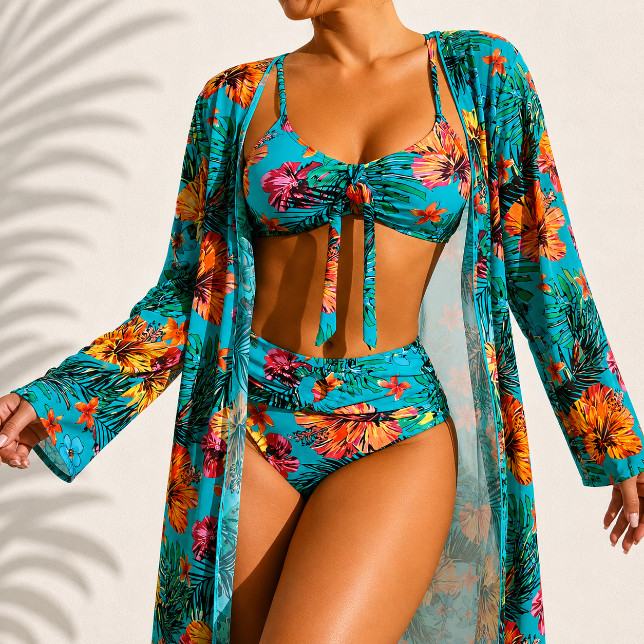 Marie - Elegantni tropski bikini 3-delni