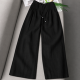 Nina – Elegantne Hlače Širokega Kroja