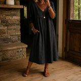 Sara – Lanena Obleka