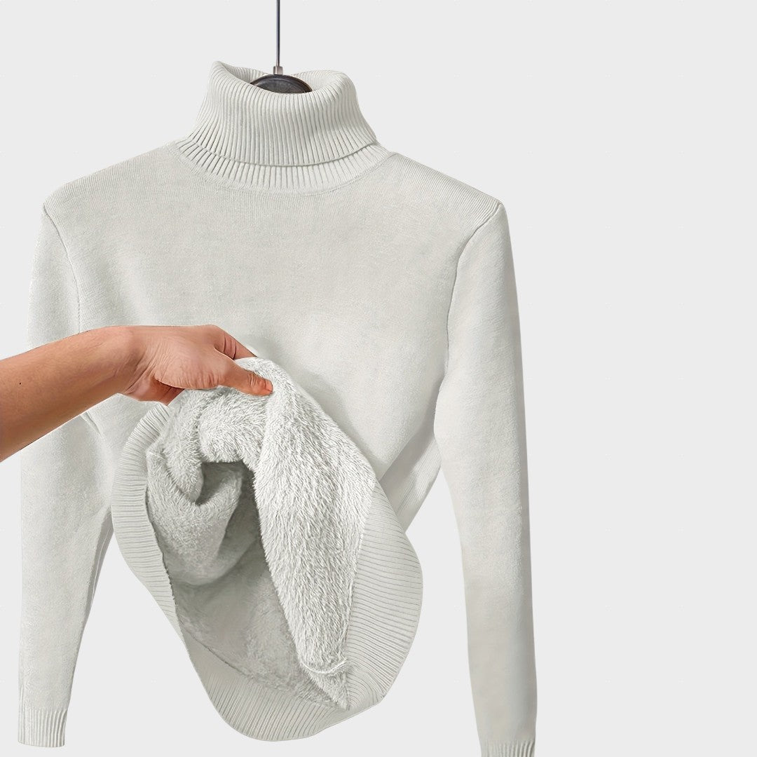 Kaja - Mehki Pulover s Turtleneck Ovratnikom
