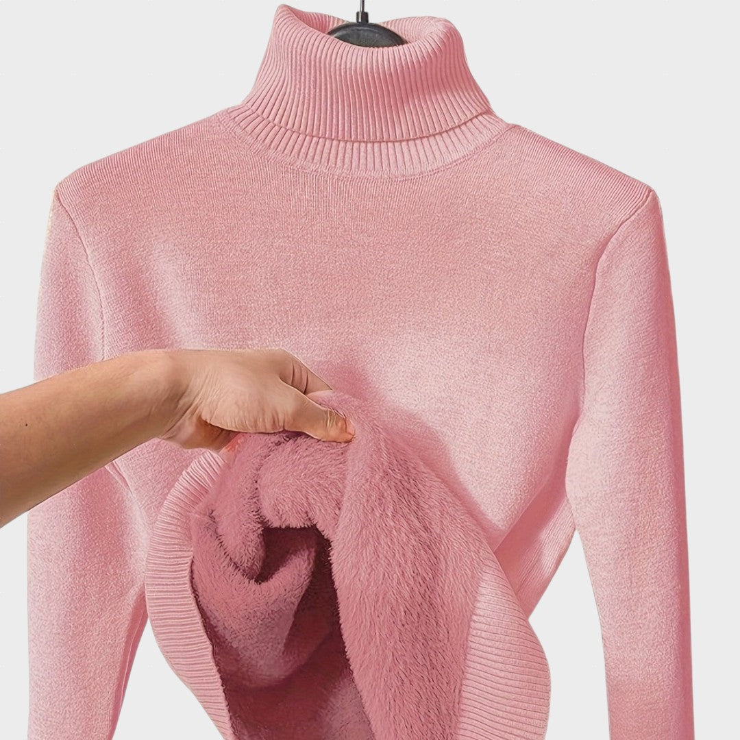 Kaja - Mehki Pulover s Turtleneck Ovratnikom