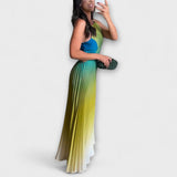 Haven - Stilska Maxi Oblačila brez Rokavov s Tie-Dye