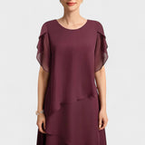 Alia - Elegantna obleka z volani